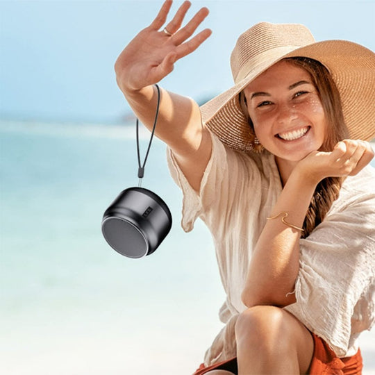  Small Bluetooth Speaker, Portable, Wireless, Waterproof,  Built-In Mic, 15H Playtime with TWS Pairing
