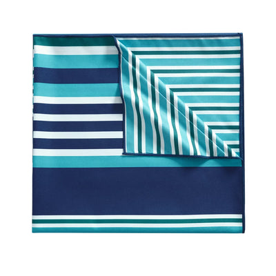 Blue Stripe Quick Dry Travel Beach Towel, 38" X 72"