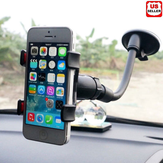 360° Car Windshield Mount Cradle Holder Stand for Mobile Cell Phones & GPS