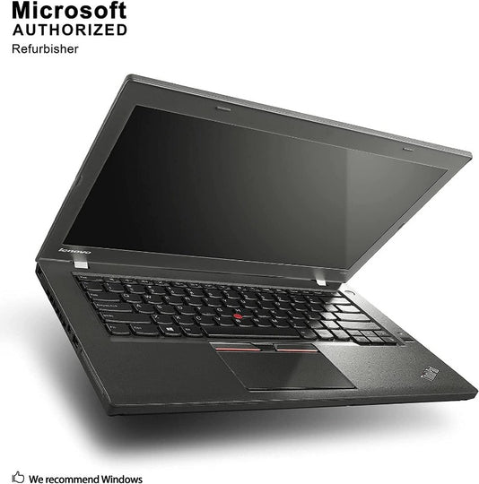 Lenovo ThinkPad T450 14in HD Business Laptop Computer, Intel Dual-Core i5-5300U Up to 2.9GHz, 8GB RAM, 256GB SSD, HDMI, 802.11ac WiFi, Bluetooth, Windows 10 Professional (Renewed)