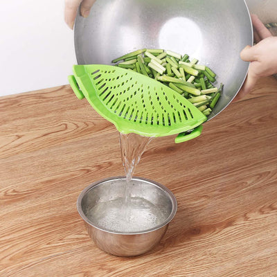 Silicone Clip-on Pasta Strainer