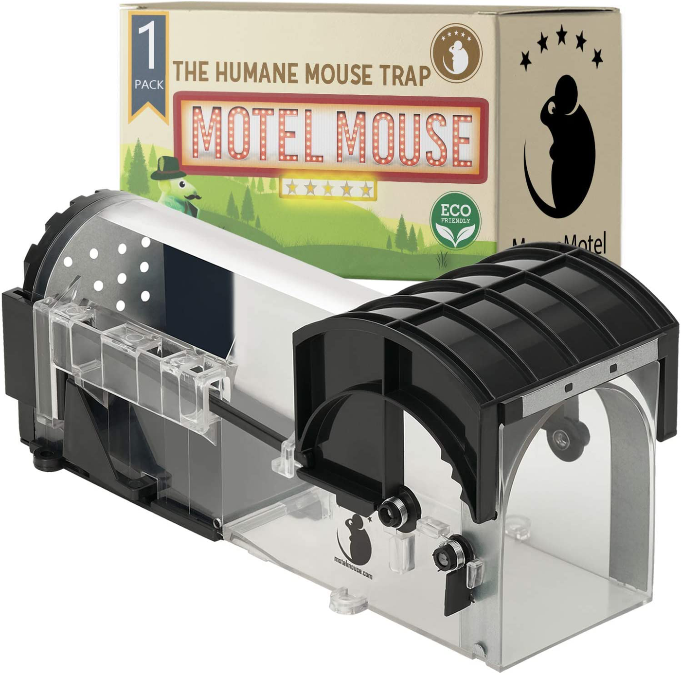 Humane Mouse Trap for Indoors Outdoors - Live Catch Release - Highly Sensitive and Secure - Pet and Child Safe - Reusable - Easy to Clean - Capture Mice Alive - No Kill