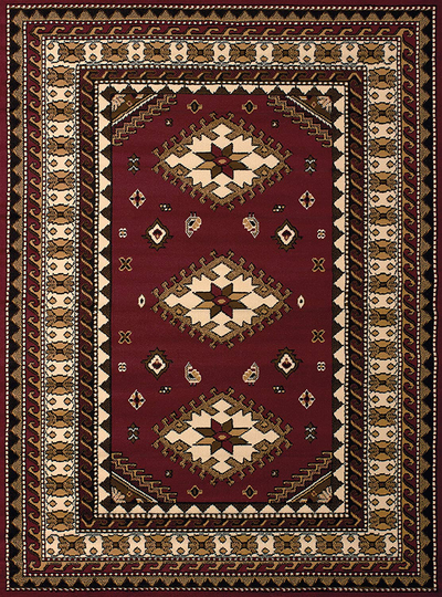 United Weavers of America Dallas Tres Rug, 2'3 x 8', Burgundy