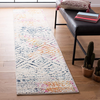 Safavieh Tulum Collection TUL267E Moroccan Boho Distressed Non-Shedding Stain Resistant Living Room Bedroom Runner, 2' x 13' , Ivory / Fuchsia
