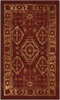 Maples Rugs Georgina Traditional Runner Rug Non Slip Hallway Entry Carpet [Made in USA], 1'8 x 5, Red/Gold