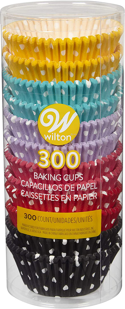 Wilton 300 Count Polka Dots Standard Baking Cups