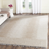 Safavieh Montauk Collection MTK752A Handmade Fringe Cotton Area Rug, 3' x 5', Beige