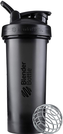BlenderBottle Classic V2 Shaker Bottle Perfect for Protein Shakes and Pre Workout, 20-Ounce, Black