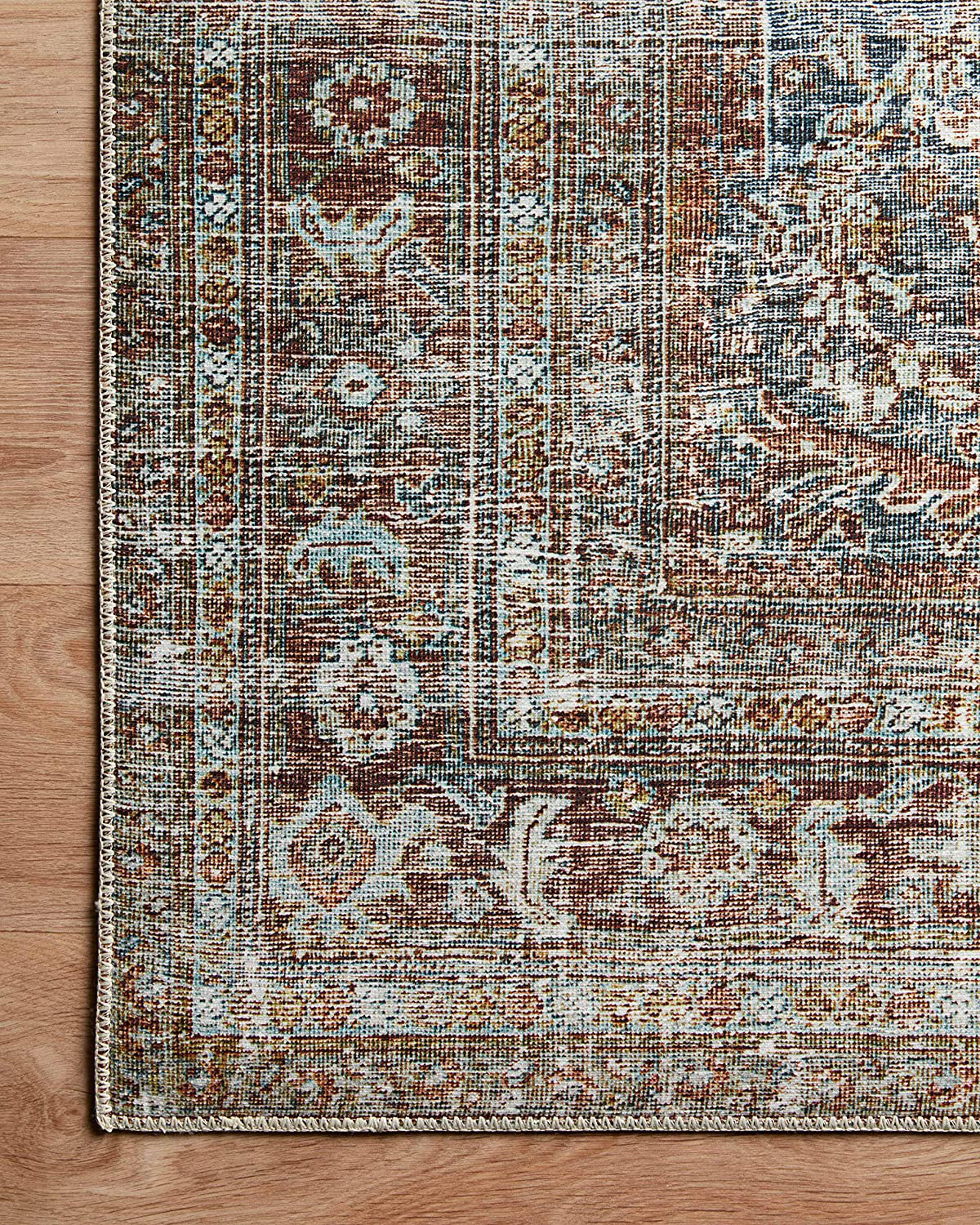 Chris Loves Julia x Loloi Jules JUL-02 Terracotta / Multi Oriental Area Rug 2'-0" x 5'-0"