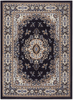 Home Dynamix Premium Sakarya Traditional Medallion Border Area Rug, Country Blue, 1'9"x7'2" Runner