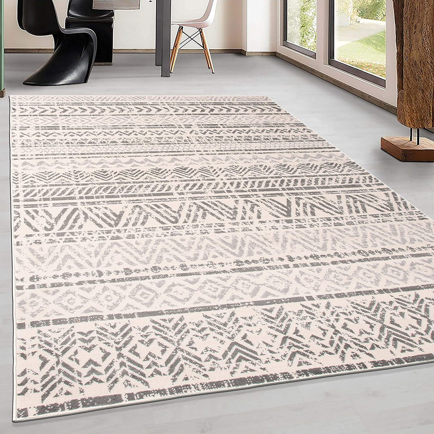 Rugshop Geometric Bohemian Design Area Rug 3'3" x 5' Blue