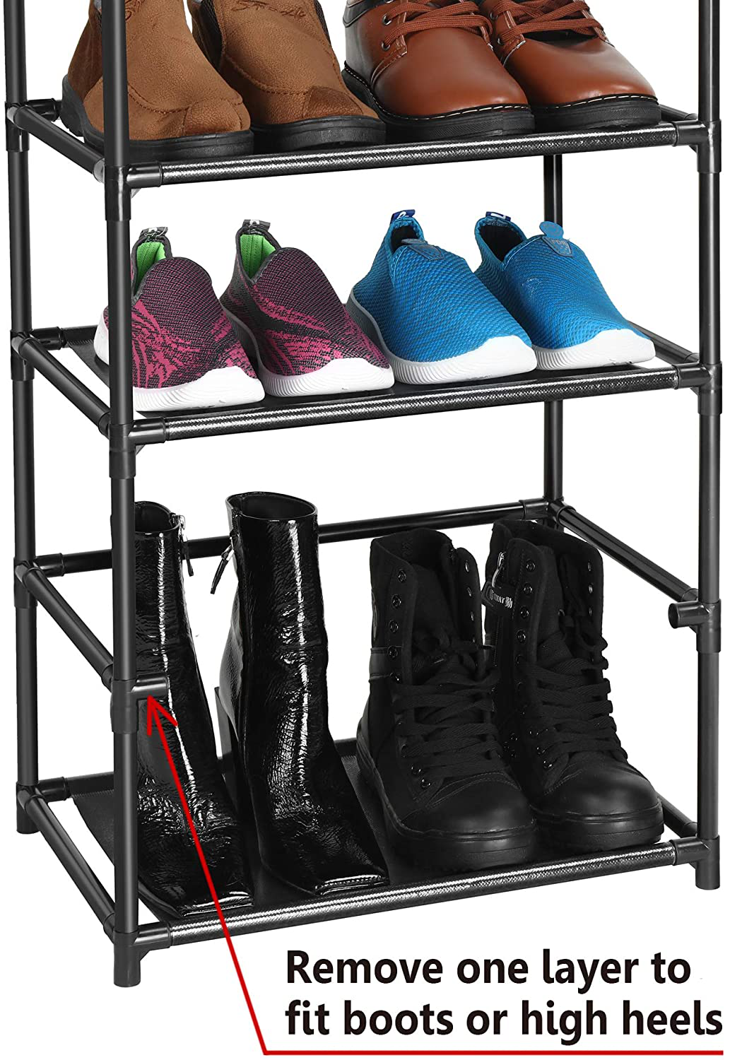 fiducial home 8 Tiers Shoe Rack 16-20 Pairs Sturdy Shoe Shelf