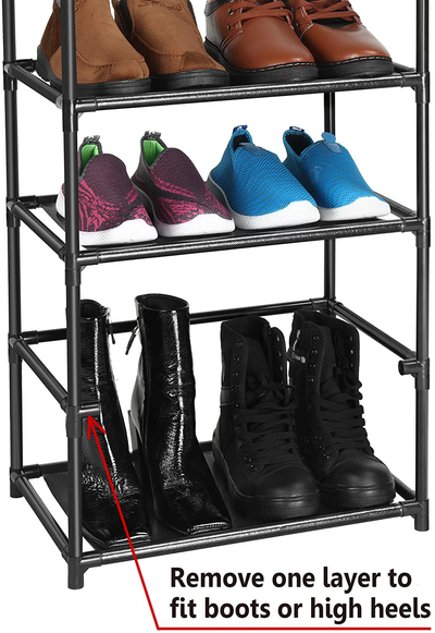 fiducial home 8 Tiers Shoe Rack 16-20 Pairs Sturdy Shoe Shelf