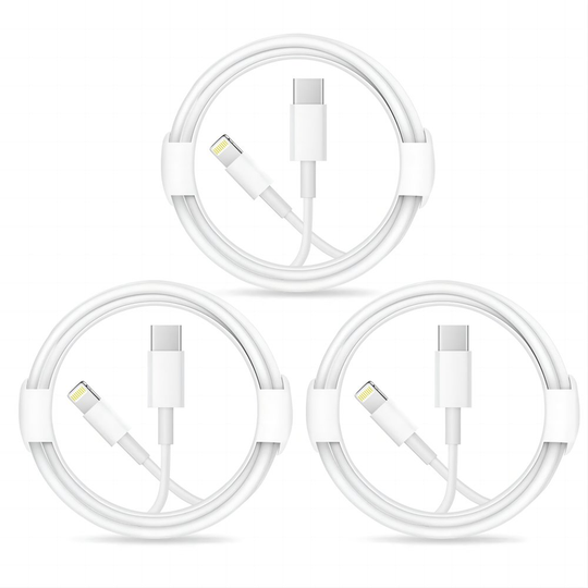 3-Pack 6 foot Iphone Fast Charger Lightning Cable-Usb-C to Lightning Cable-Apple Mfi Certified