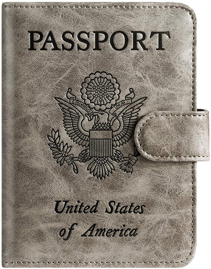 Passport Holder Cover Wallet RFID Blocking Leather Card Case Travel Accessories for Women Men
