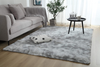 Soft Indoor Modern 6x9 Area Rugs Shaggy Fluffy Carpets for Living Room and Bedroom Nursery Rugs Abstract Home Decor Rugs for Girls Kids Dark Grey