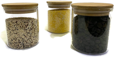 Home Solutions 16oz mason jars| Wooden Lids