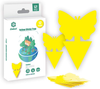 Gideal 12-Pack Dual-Sided Yellow Sticky Traps for Indoor/Outdoor Use, Gnat Trap for Flying Plant Insect Such as Fungus Gnats, Whiteflies, Aphids, Fruit Fly, Leafminers, etc - Garden Butterfly Shape