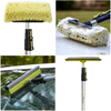 DocaPole 5-12 Foot Car Cleaning Kit | Car Wash Kit with Soft Car Wash Brush, Car Squeegee, Car Wash Mitt (2X), Microfiber Cleaning Head & 12’ Extension Pole | Car Detailing Kit with Long Handle