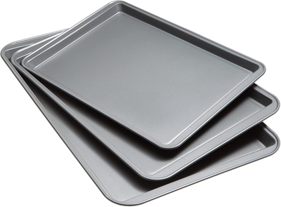 Good Cook Cookie Baking Sheet, 15 x 10 Inch, Gray