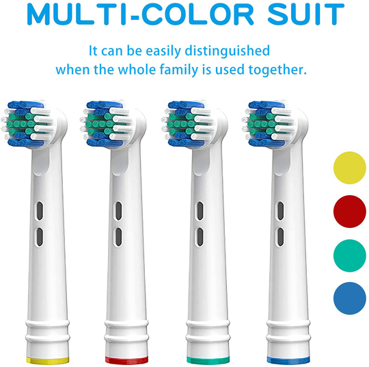 Electric Toothbrush Replacement Heads Compatible with Oral B Precision Clean Electric Toothbrush Soft Bristles Brush Heads