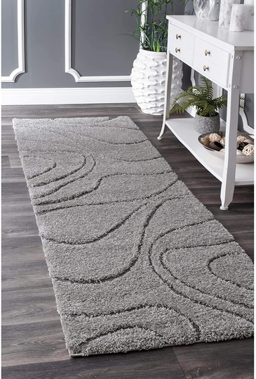 nuLOOM Carolyn Cozy Soft & Plush Shag Runner Rug, 2' 8" x 8', Dark Grey