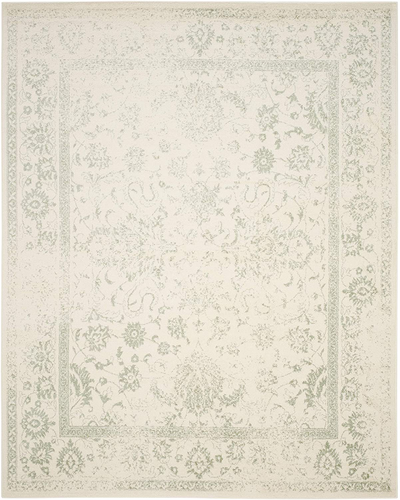 Safavieh Adirondack Collection ADR109V Oriental Distressed Non-Shedding Stain Resistant Living Room Bedroom Runner, 2'1" x 8' , Ivory / Sage