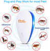 Tosreny Ultrasonic Pest Repeller, 6 Pack Electronic Bug Repellent Plug in Indoor, Repel Bugs Mice Roaches Ants Spiders Rats Bats Birds Flies Mosquitoes Fleas Rodents and Insects (White)