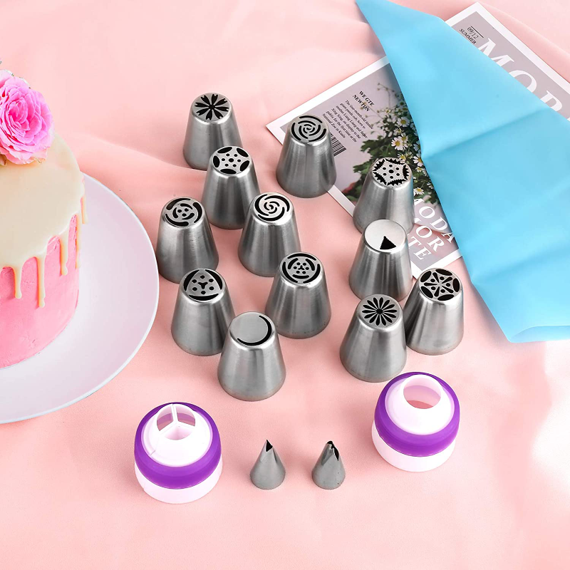 47 Piece Russian Piping Tips Set for Cake Decorating 
