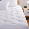 Twin Mattress Pad, 8-21" Deep Pocket Protector Ultra Soft Quilted Fitted Topper Cover Breathable Fit for Dorm Home Hotel -White