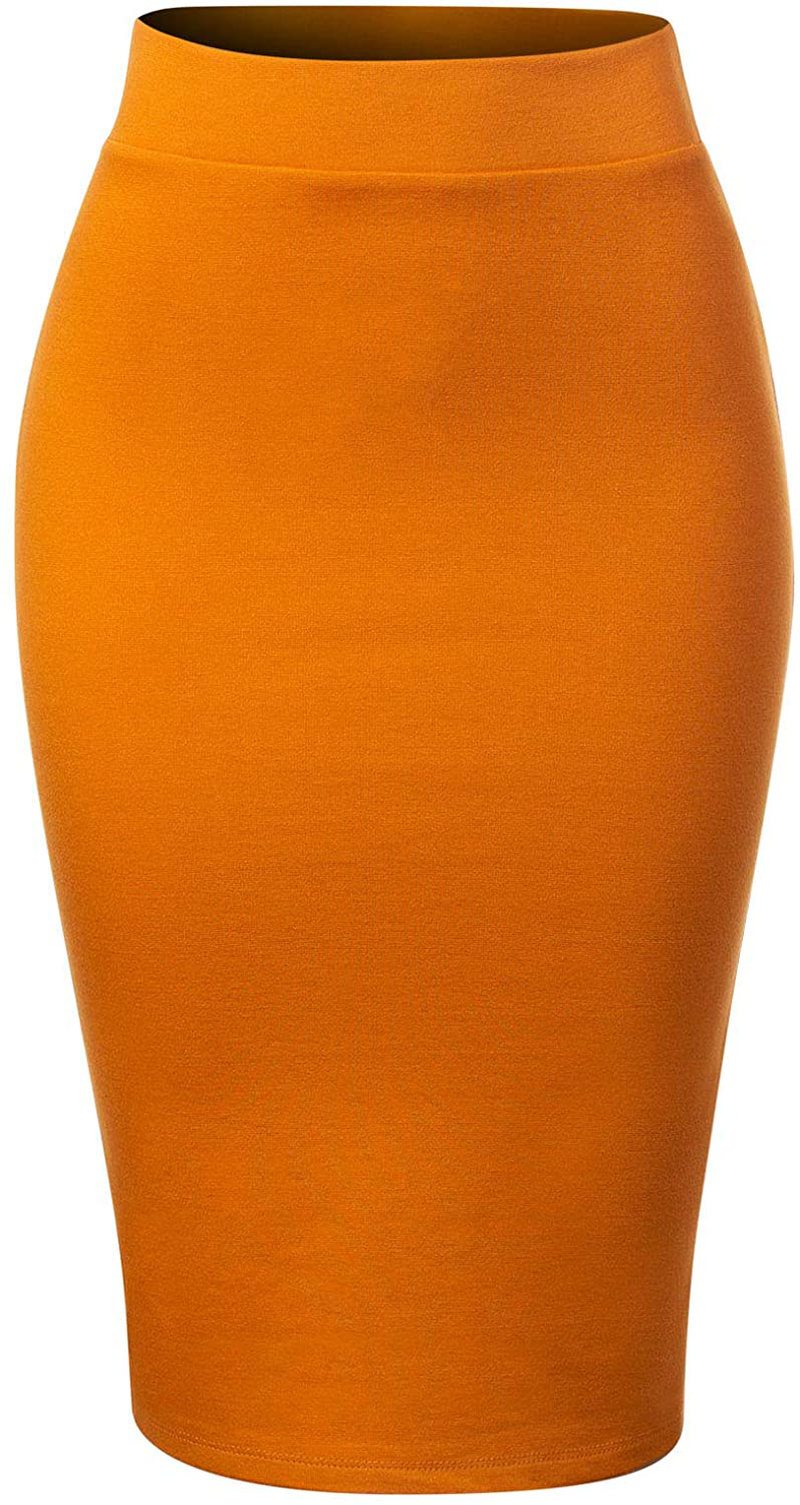 MixMatchy Women's Casual Classic Bodycon Pencil Skirt