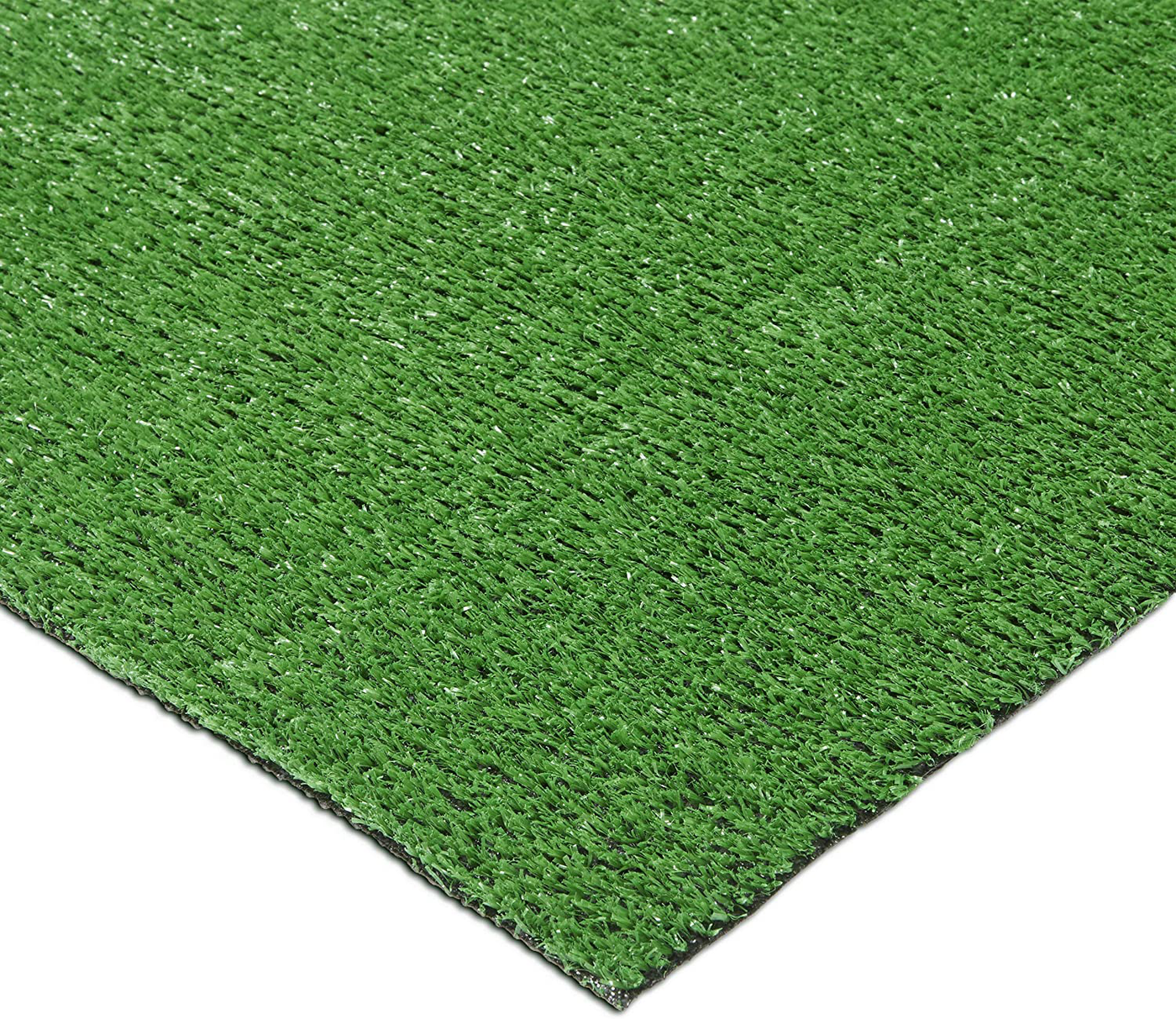 Ottomanson Grey Grass Collection Artificial Turf Area Rug, 2'7" X 8', Grey