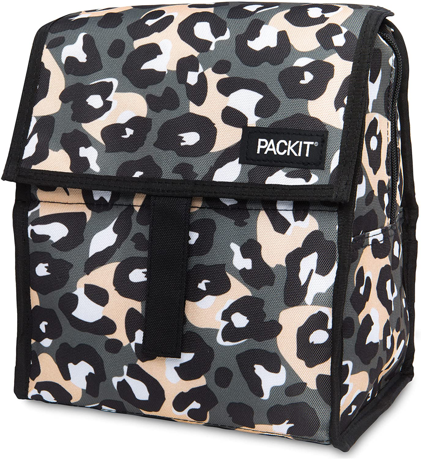 PackIt Freezable Lunch Bag with Zip Closure, Festive Gem