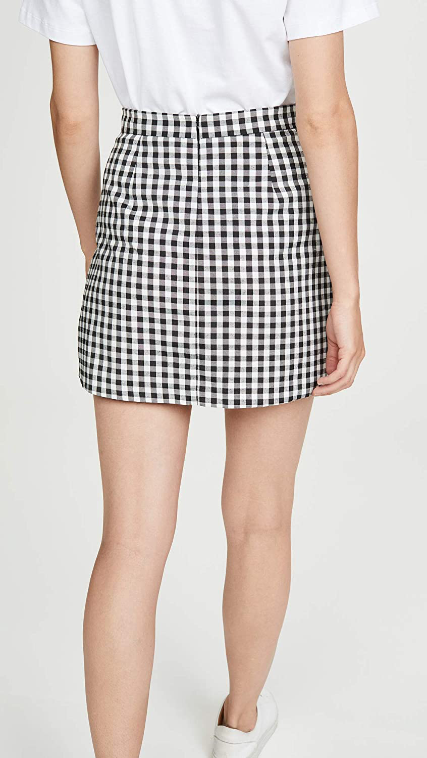 BB DAKOTA Women's Check Yo Self Gingham Skirt