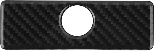 YAMUDA Compatible with Carbon Fiber Car Copilot Storage Box Handle Sticker Interior Accessories for Ford F150 2015 2016 2017 2018 2019 2020 (Black)