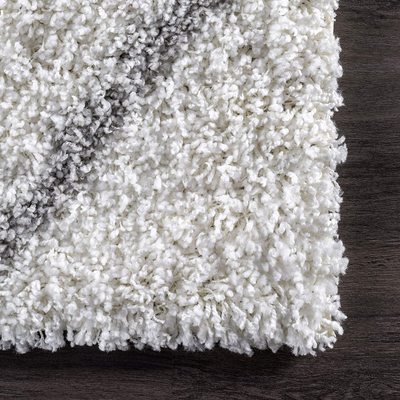 nuLOOM Tess Cozy Soft & Plush Modern Area Rug, 6' Round, White