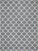 Maples Rugs Rebecca Contemporary Area Rugs for Living Room & Bedroom [Made in USA], 7 x 10, Grey/White