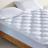 SLEEP ZONE Quilted Mattress Pad Cover - Extra Thick Soft Fluffy Bedding Topper Pillow Top Upto 21 inch Deep Pocket, White, Cal King