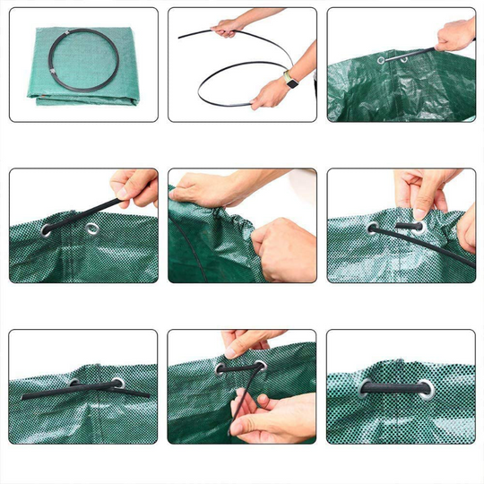Multi-Pack Reusable Heavy Duty Garden Waste Bags With 4 Handles