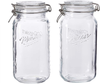Mason Craft & More Glass Clamp Jars, 12OZ Mini 4 Pack, Clear