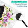 Black Cat Floral Watercolor Mouse Pad Cute Cat Lover Gift Desk Accessories Decor for Women Computer Mousepad School Supplies