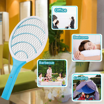 Bug Zapper Electric Fly Swatter Handheld 3000volt Mosquito Fly Killer and Bug Zapper Racket for Indoor and Outdoor Pest Control (Sky Blue)