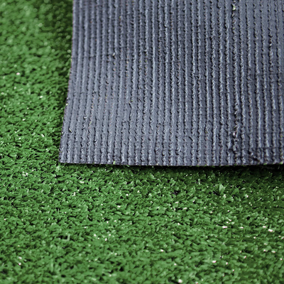 Ottomanson Grey Grass Collection Artificial Turf Doormat, 20" X 30", Grey