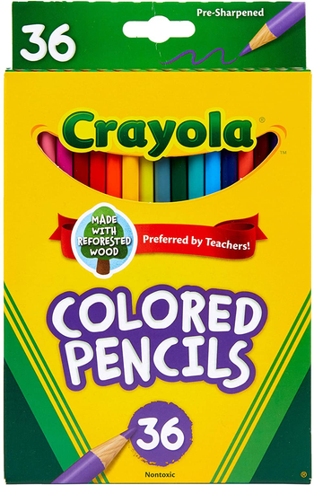 Crayola Colored Pencil Set, School Supplies, Assorted Colors
