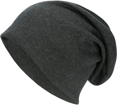 Women Men Cotton Soft Stretch Slouchy Knit Beanie Hat Hip Hop Skull Cap Stylish Lightweight Baggy for Unisex
