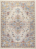 Home Dynamix Venice Loreta Area Rug, 7'10"x10'2" Rectangle, Ivory Blue