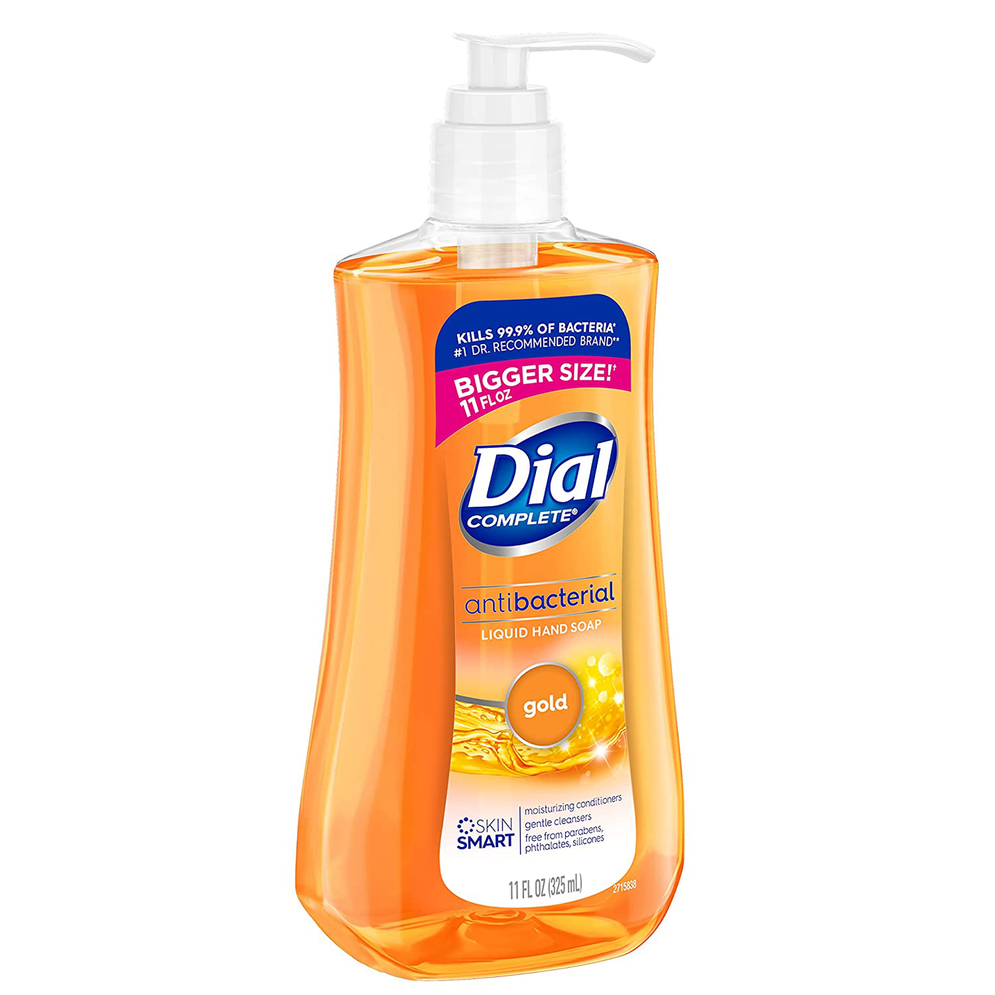 Dial Antibacterial liquid hand soap, gold, 11 ounce (Pack of 4), 4 Count