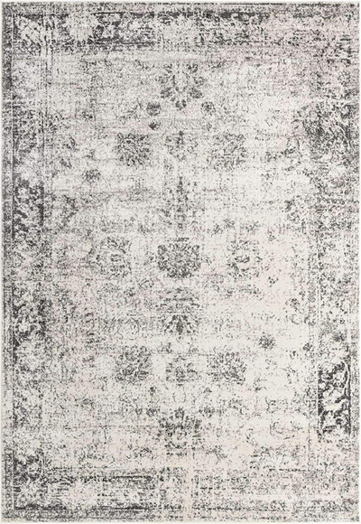 Unique Loom Sofia Collection Area Traditional Vintage Rug, French Inspired Perfect for All Home Décor, 6' 0 x 6' 0 Square, Brown/Ivory