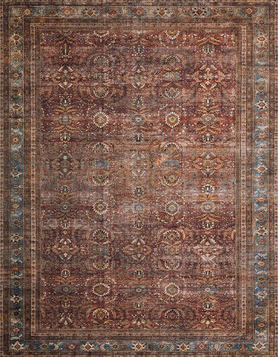 Loloi II Layla LAY-05 Ocean Traditional Runner Rug 2'-6" x 12'-0"