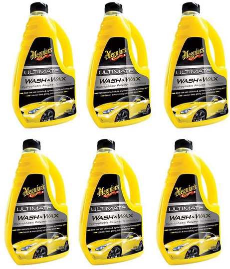 Meguiar's Ultimate Wash & Wax Car Care Cleaning Kit Solution, 48 Ounces (2 Pack)